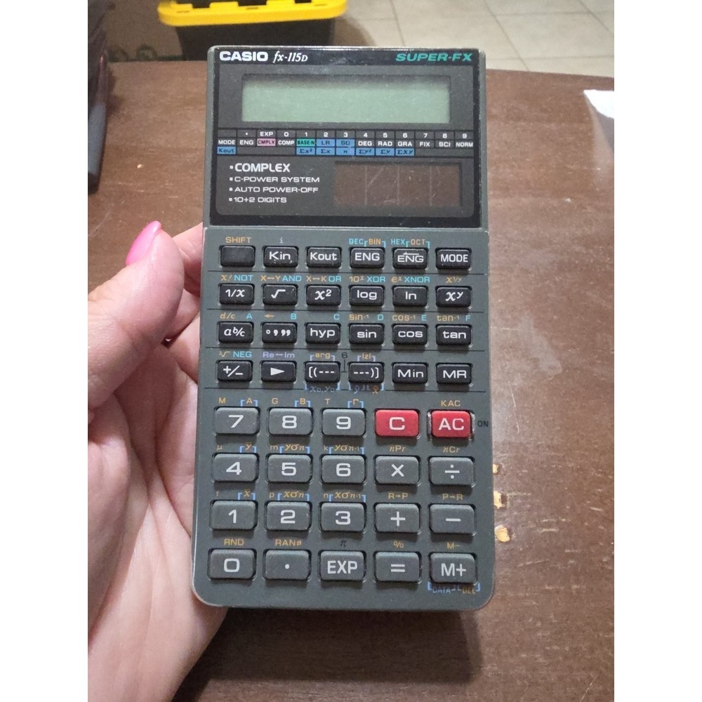 Casio fx-115D Vintage‎ Super-FX Scientific Calculator Classic Electronic Device
